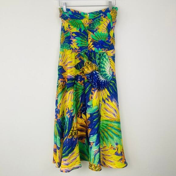Lisa Charmel multicolor dress green blue size small - Picture 1 of 9